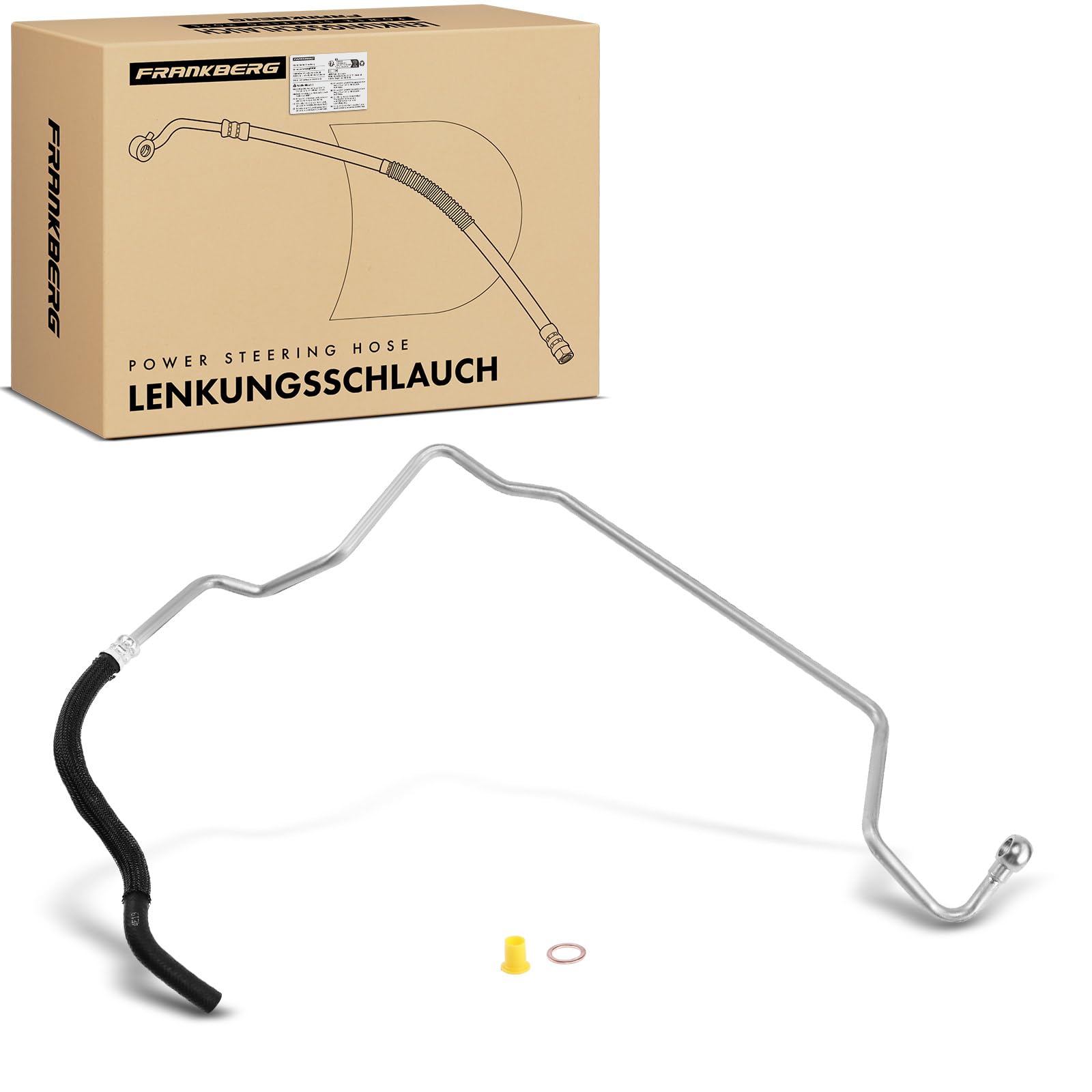 Frankberg Servosterzo Tubo flessibile Compatibile con Golf IV 1J1 TT 8N3 TT R.o.a.d.s.t.e.r 8N9 A3 8L1 O.c.t.a.v.i.a I Combi 1U5 Replace# 1J1422891F