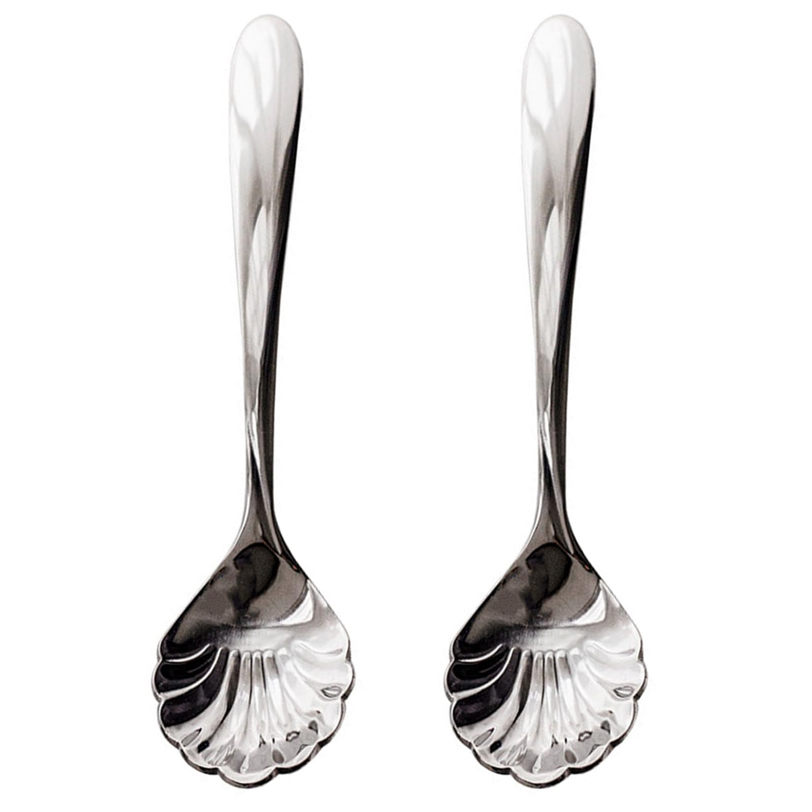 Oxxggkao 2Pcs Stainless Steel Ice Cream Scoops Spoons with Comfortable Grip Party Serving Utensils Flexible Kitchen Spoon Dessert Serving Spoon