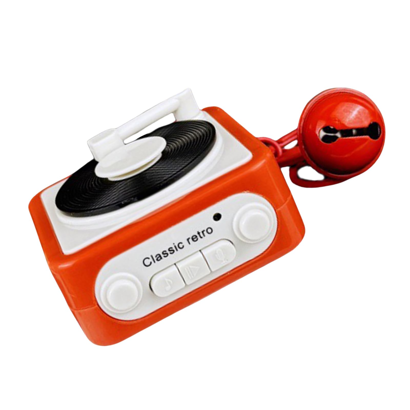 MOMOJIA Recordable Phonograph Music Box Recorder Key Holder with 3Songs and Voice Ideal for Car Accessories