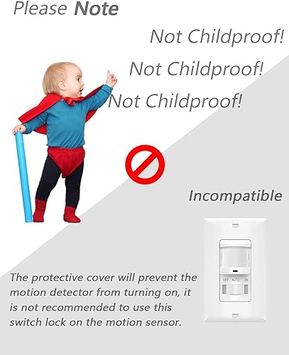 Miniatura 6 de Cubiertas magnéticas para interruptores, interruptor de luz ILIVABLE y cubierta de toma de corriente para interruptores planos modernos, no a prueba