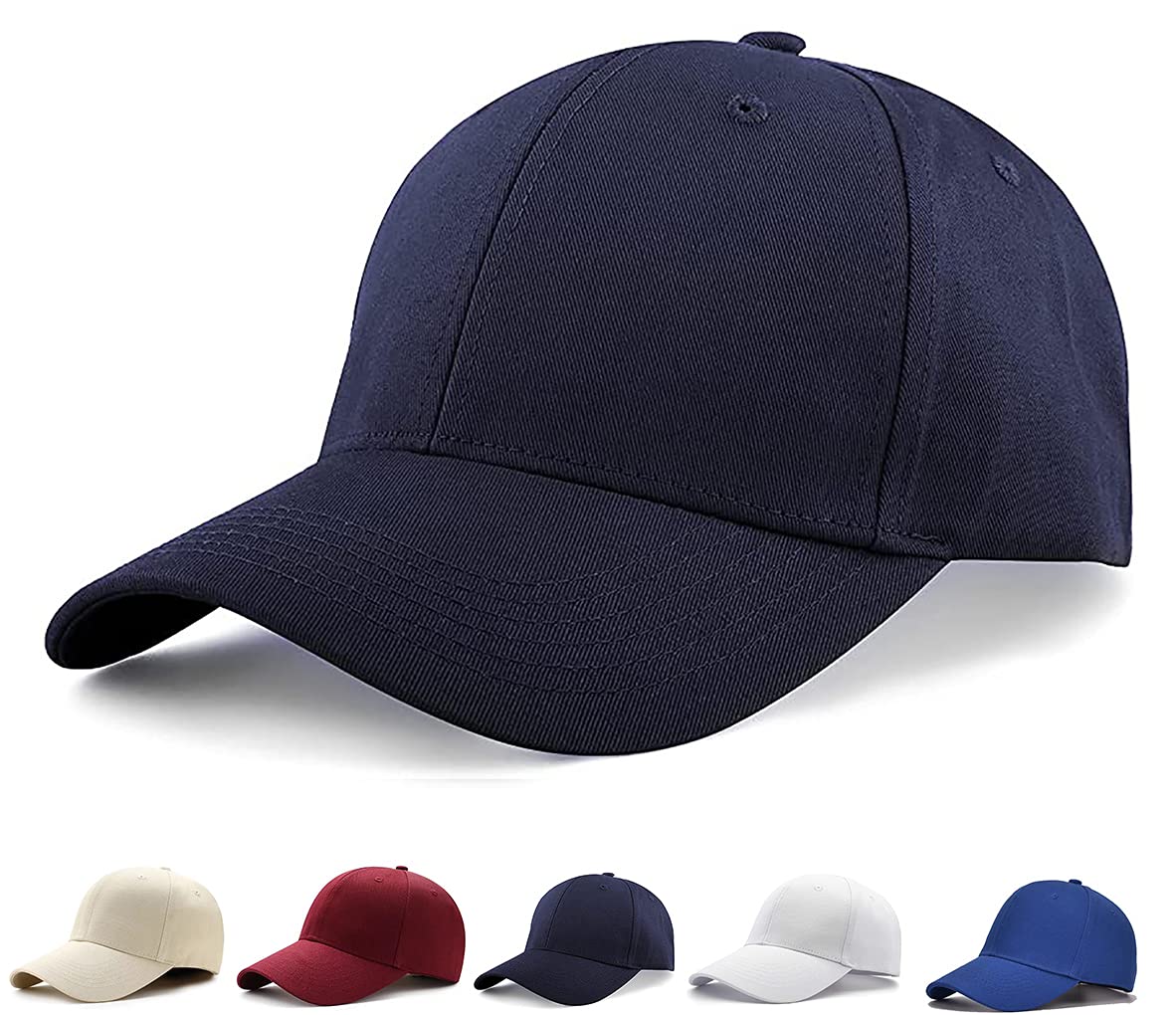 Sponsored Ad – Baseball Cap Polo Style Classic 6 Panel Adjustable Sport Solid Sun Hat Unisex