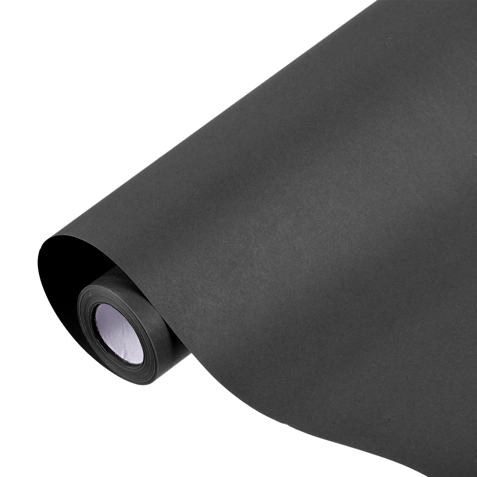 sourcing map Kraft Wrapping Paper Roll, 44.5cm x 1100cm Decorative Paper for Gift Wrapping Bouquet Flower Bulletin Board Art Painting Craft Packaging Shipping, Black 80GSM โ image 1