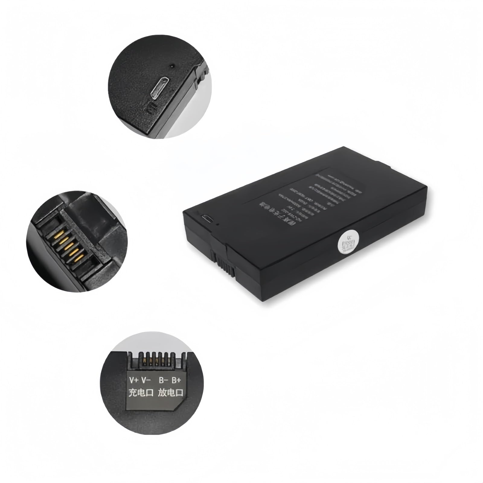 Batteria ricaricabile ai polimeri di litio da 7,4 V 4200 mAh for serratura intelligente, batteria for serratura con impronta digitale, alimentatore universale con cavo USB