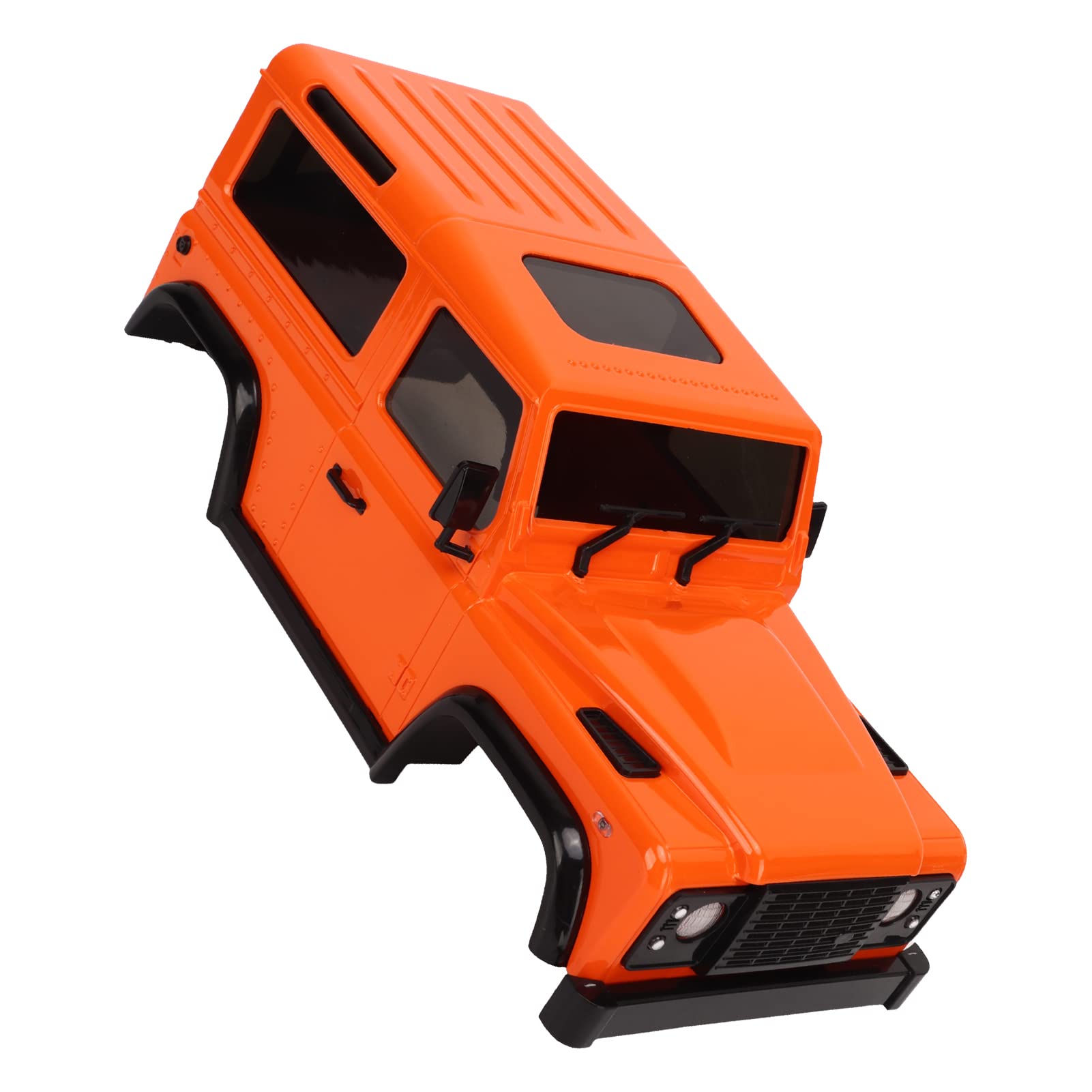 Karoseria samochodu RC Twardy plastik ABS Wytrzymały rozstaw osi 144 mm Części zamienne do samochodów Jimny 1/16 RC i modeli Axial SCX24 JLU 1/24 z 4 korbowodami w zestawie (Pomarańczowy)