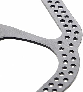 160mm Disc Brake Rotor with 6 Bolts Stainless Steel Bicycle Rotors Fit for Road Bike, Mountain Bike, MTB, BMX (Stainless Steel, 2pcs)