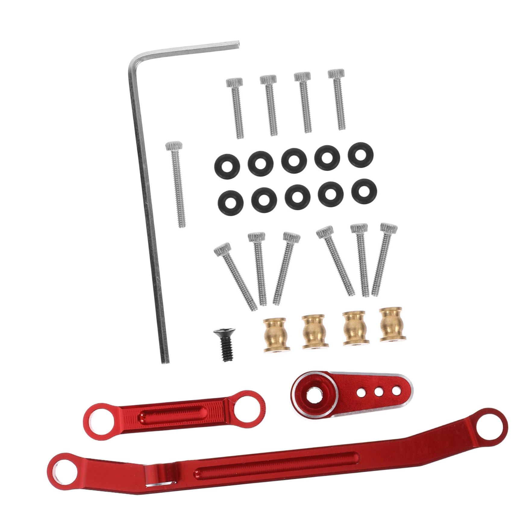 Varillaje de dirección metálico robusto para chasis compatible Axial 8