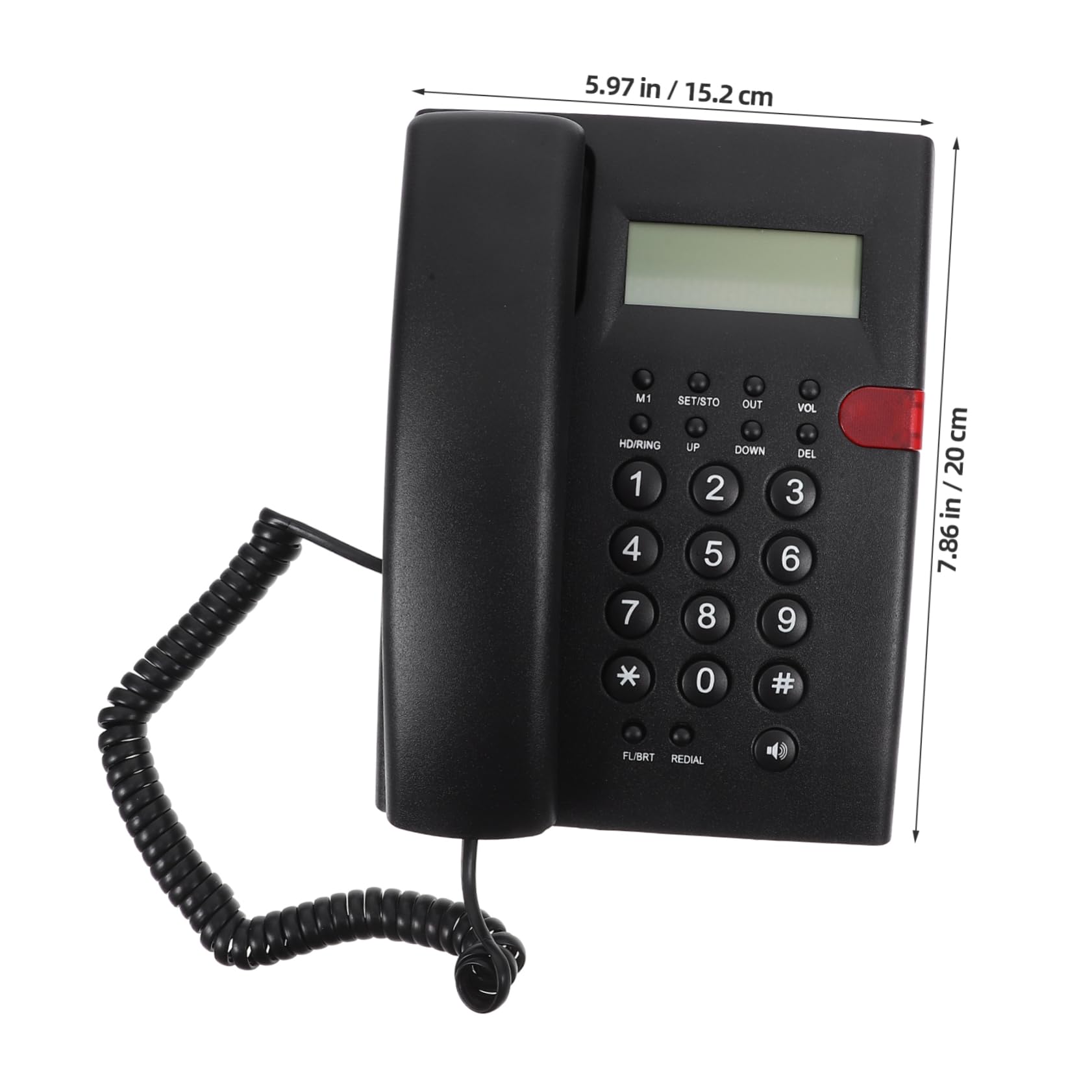 Telefono Fisso Tasti Grandi per Casa e Ufficio Facile da Usare per Anziani e Adolescenti Design Raffinato e Costruzione Duratura