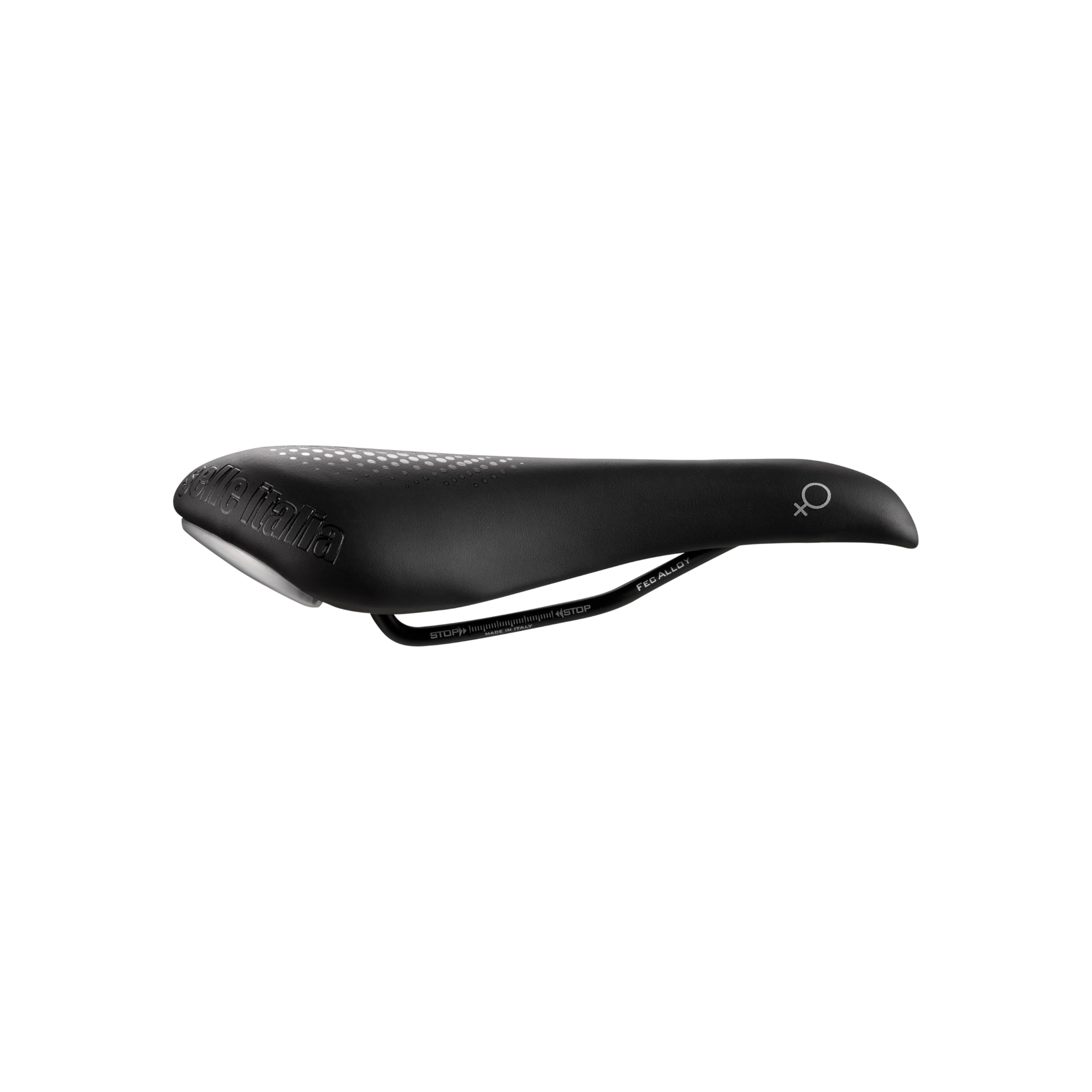 Selle Italia XO Lady Gel Flow – Damskie Siodełko Do Roweru Miejskiego, Trekking I Commuting, Rama FeC, Anatomiczny Otwór – Rozmiar S2, Czarny