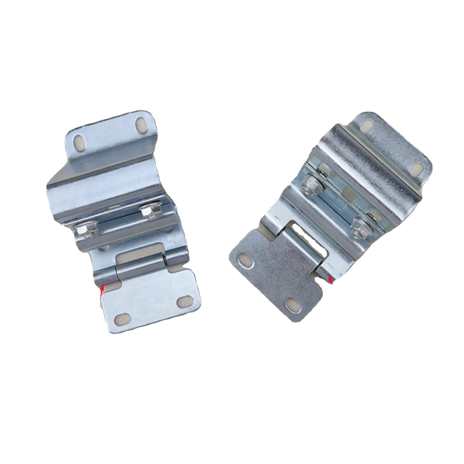 Superhao Silver Garage Door Bracket 2Pcs Sliding Industrial Lift Door Hinge Side Seat Bracket Electric Flap Garage Accessories Adjustable For Residential Doors(Silver)