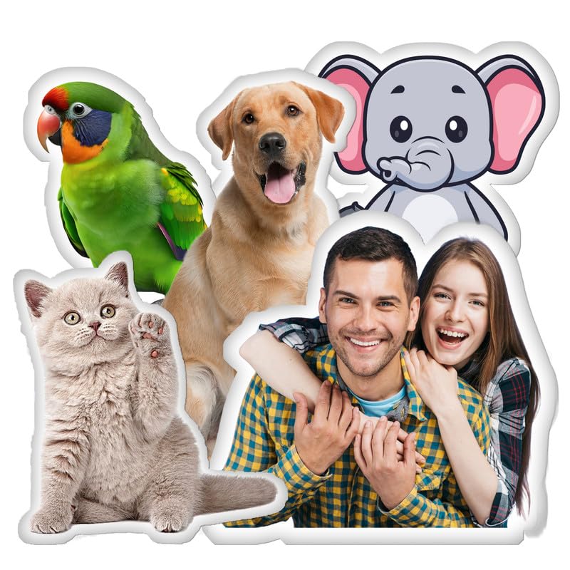 Ships Next Day, Made in USA, Custom Pillow from Photo - Shaped...