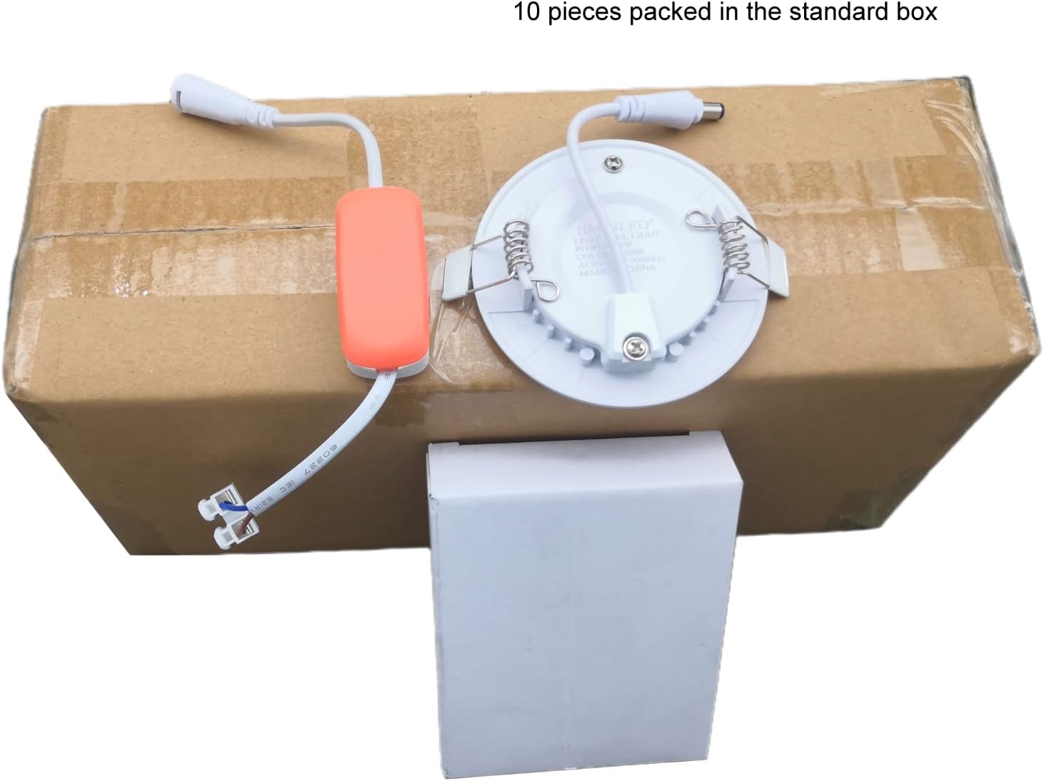 3 Inch 3 Watt Ultra-Thin Recessed Ceiling Light, 255Lm Energy Saving LED Slim Round Downlight, 6000K~6500K Cold White, Pack of 10