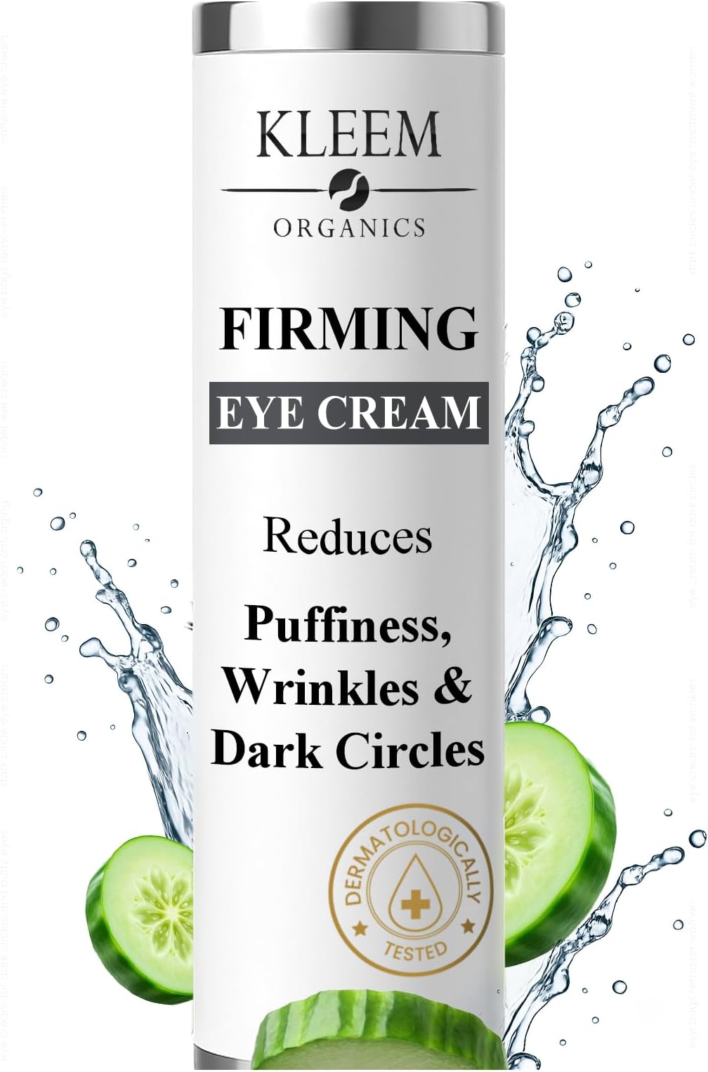 Kleem Under Eye Cream for Dark Circles and Puffy Eyes - Anti Aging Eye Cream with Peptides and Niacinamide that Reduces Eye Bags, Crow's Feet, Fine Lines & Sagginess - Eye Cream for Wrinkles, 15ml