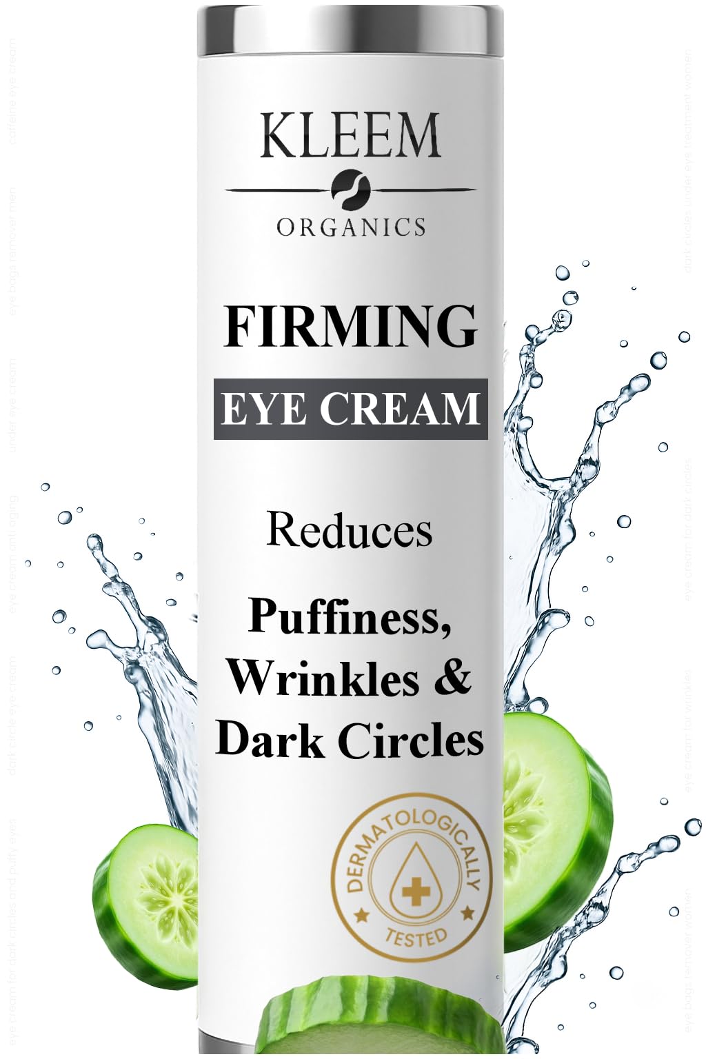 Anti Wrinkle Eye Gel for Dark Circles & Puffy eyes with Peptides and Niacinamide that Reduces Eye Bags, Crow's Feet, Fine Lines & Sagginess - Natural & Organic Under Eye Gel for Wrinkles - 15ml