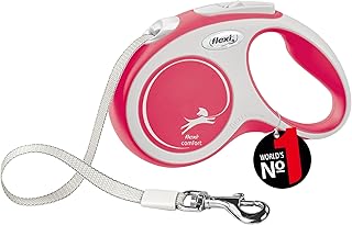 flexi® Comfort S Gurt 5 m rot, Roll-Leine für Hunde bis 15 kg