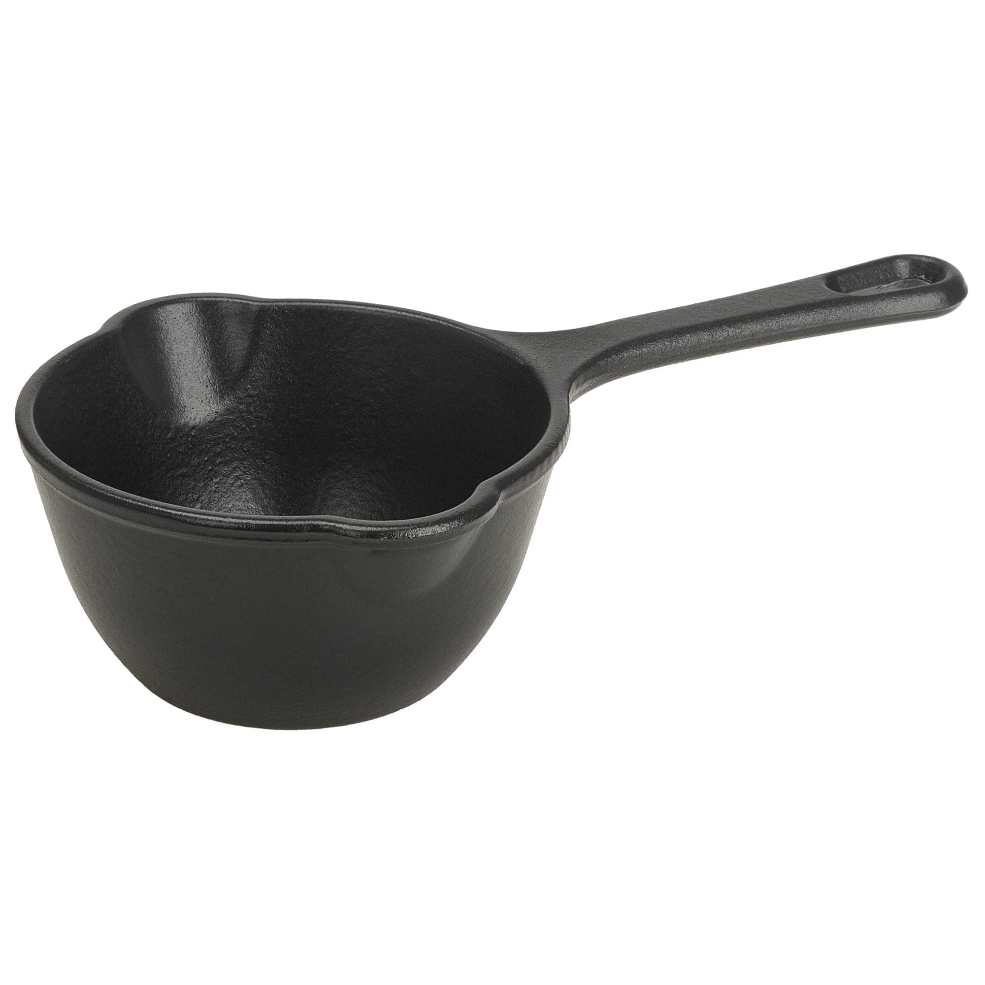 Victoria Casserole à Sauce en Fonte Émaillée Induction, Pot à Lait 0,​40L, Convient pour le Feu, Barbecue, Four, Vitrocéramique, Gaz, Cast Iron Pot sans Toxicité, sans PTFE ni PFOA