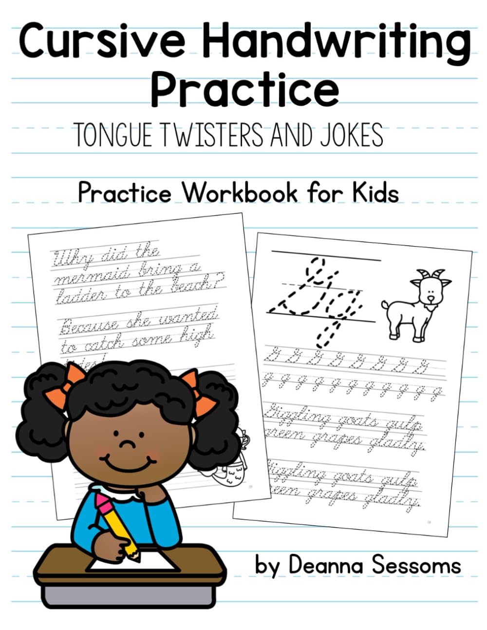 Cursive Handwriting Practice Workbook for Kids | Tongue Twisters and Jokes