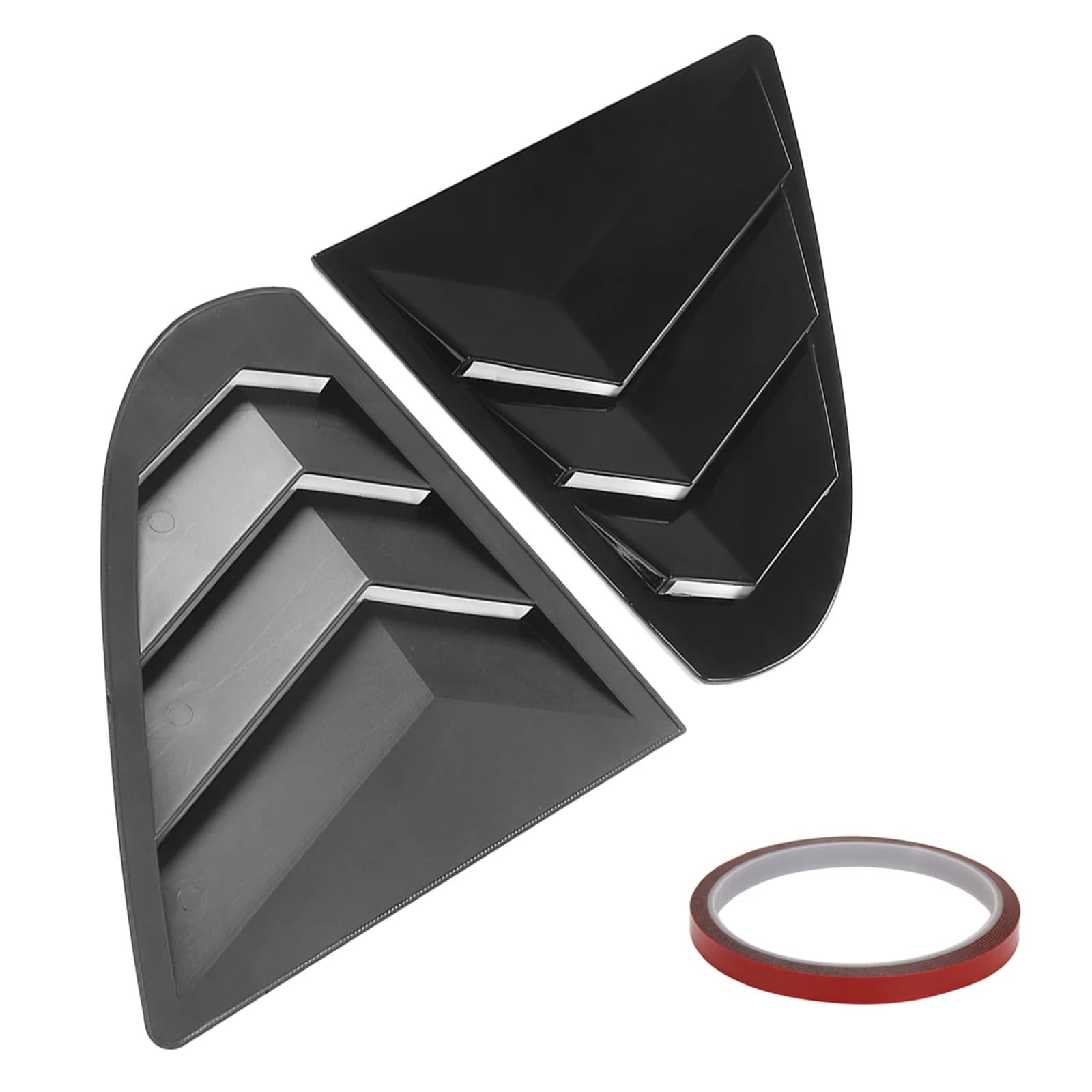 Żaluzje Tylnej Szyby Osłona Osłona żaluzji tylnej szyby bocznej, pasująca do Mitsubishi Lancer EX X EVO 2008-2018(Carbon Fiber Look)