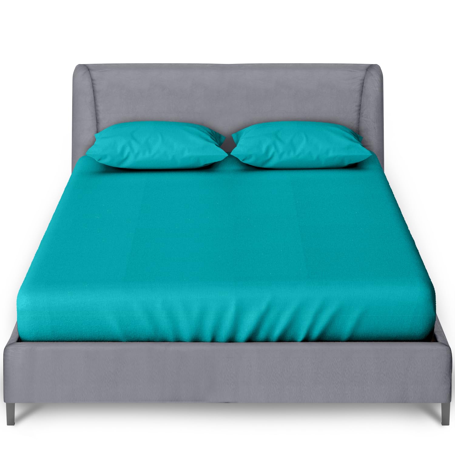 GC GAVENO CAVAILIA Super King Fitted Sheet Deep 10 Inch/ 25 Cm, Teal