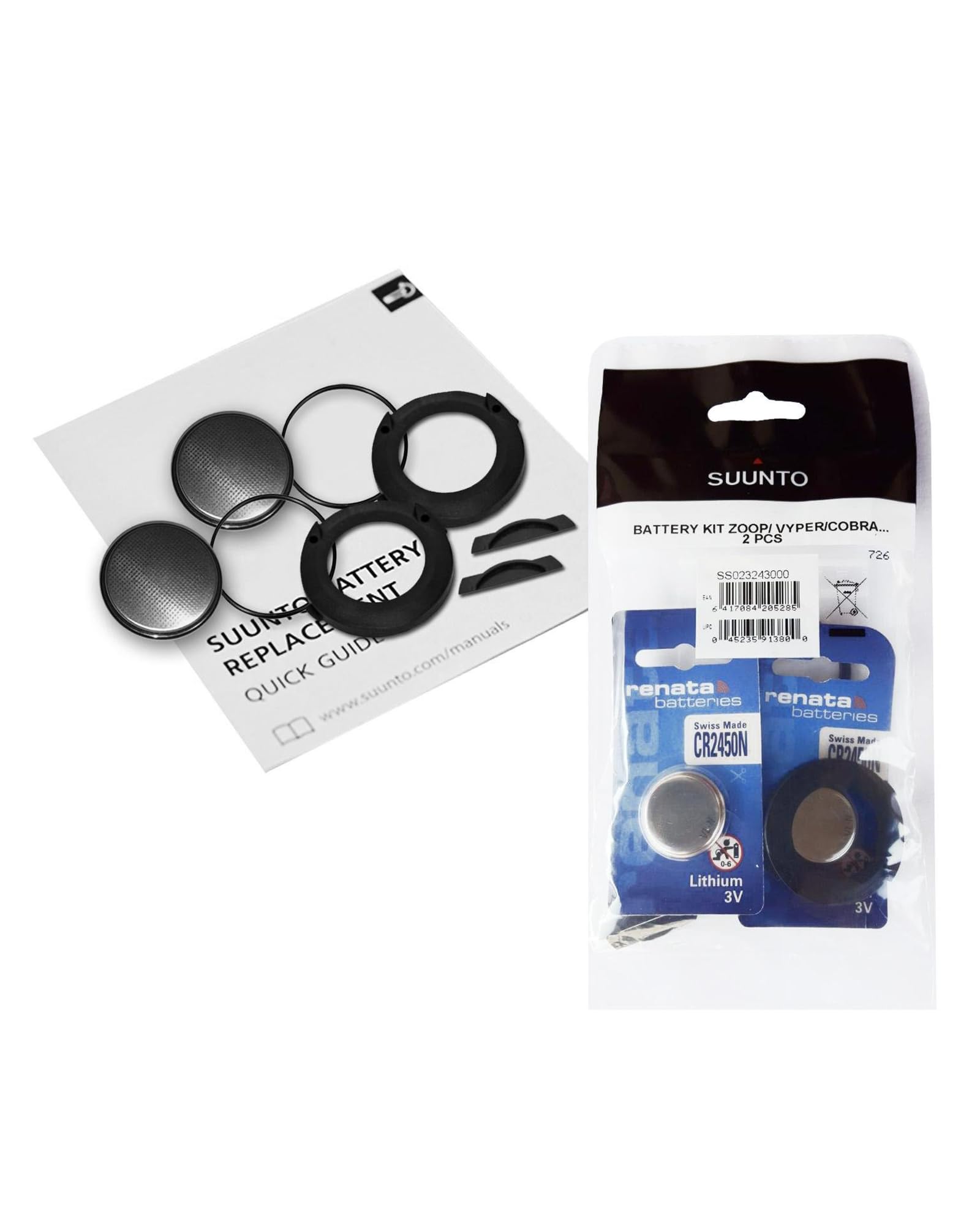 Suunto Batteriewechselsätze für ZOOP Gekko VYPER Cobra - 2 Stück
