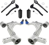 Vista 1239 de Detroit Axle - Kit de suspensión frontal de 8 piezas para Dodge Journey 2009-2015, 2 brazos de control inferiores, 2 rótulas, 2 varillas
