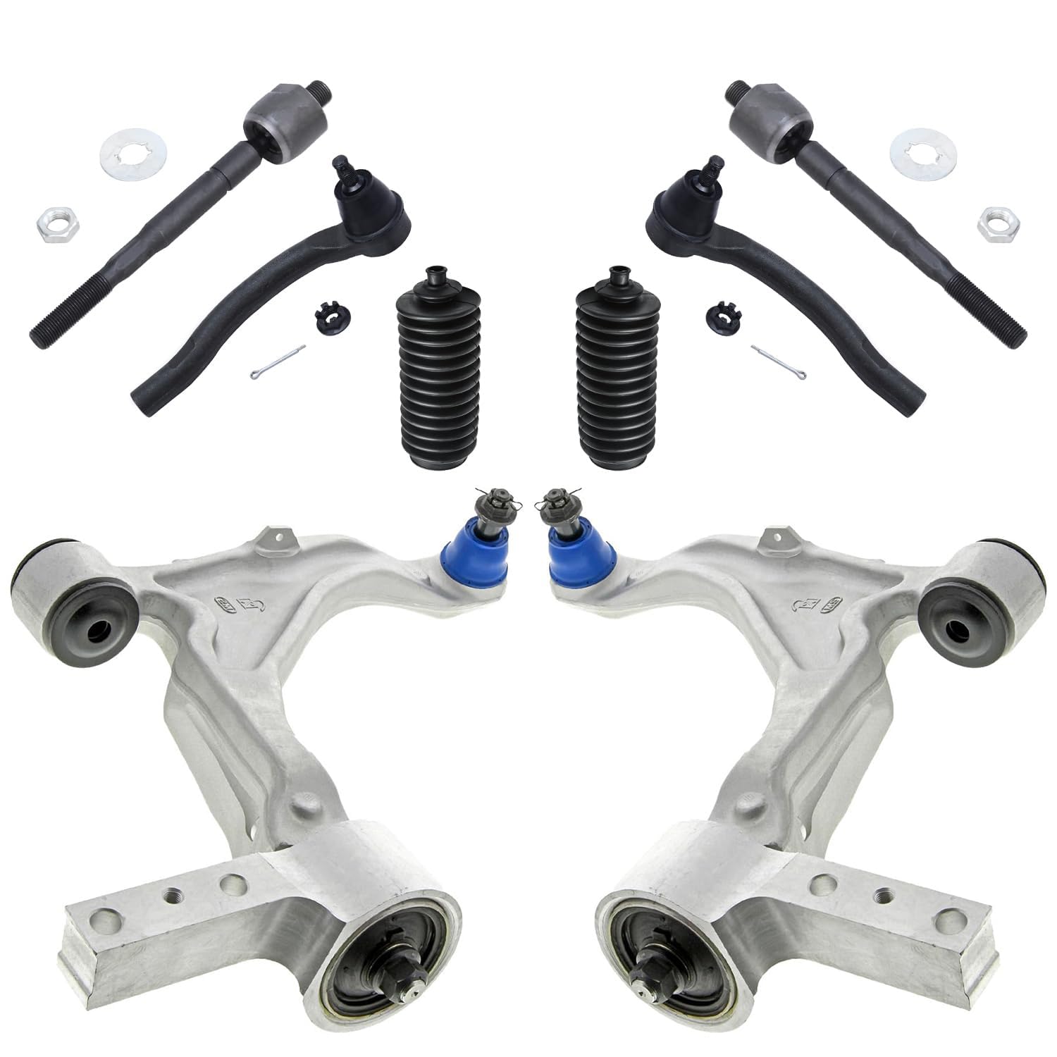 Detroit Axle - 8pc Front End Control Arms Kit for Acura 2007-2013 MDX 2