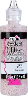 Tulip Dimensional Fabric Paint 32659 Dfpt 4Oz Glitter Flare, 4 Fl Oz (Pack of 1), As Detailed