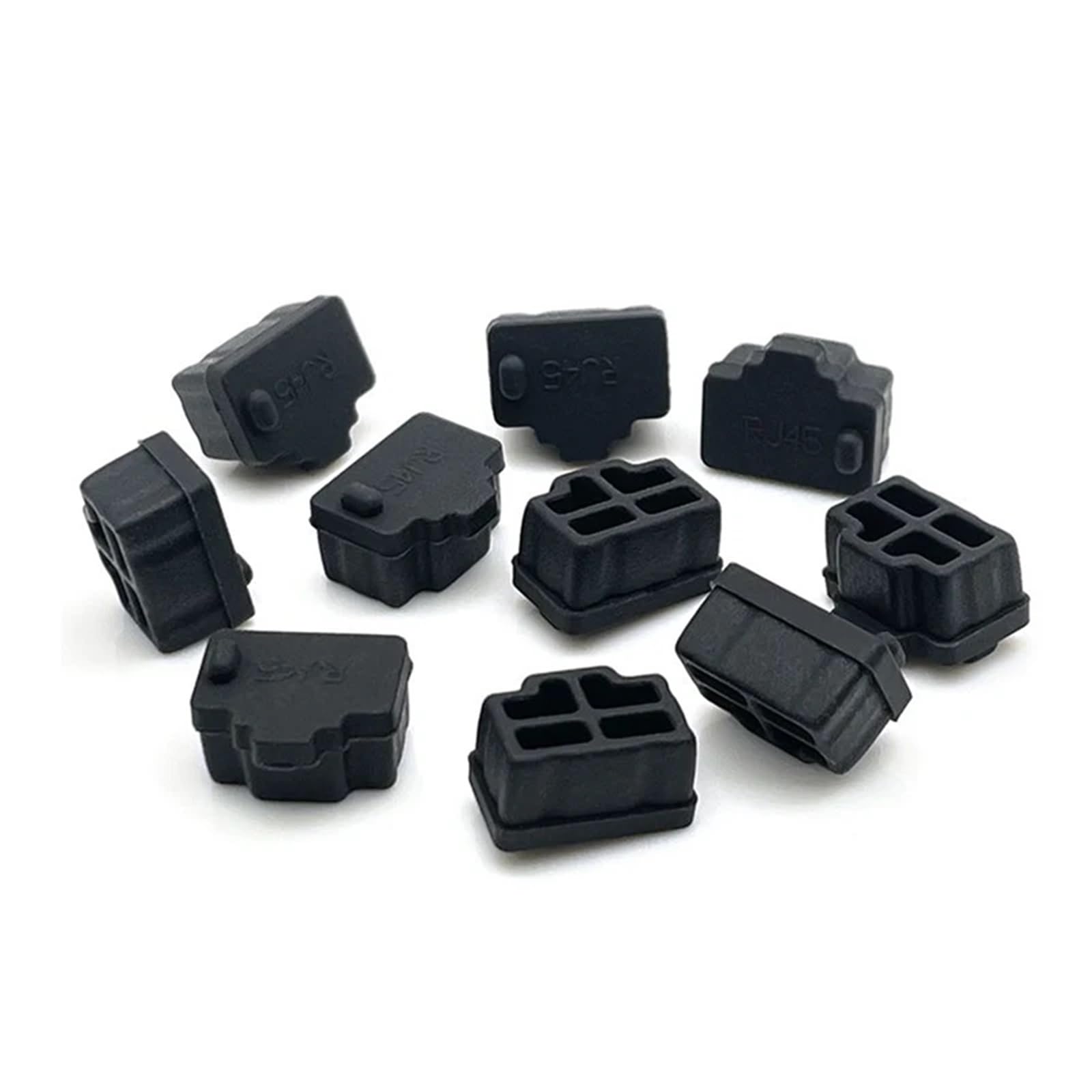 RJ45 Anti-Staub-Abdeckkappe, 400 Stück, RJ45-Staubkappe, RJ45-Stecker, Abdeckung, Stecker-Schutz, Hub-Port für Hubs, Switches (weiß)