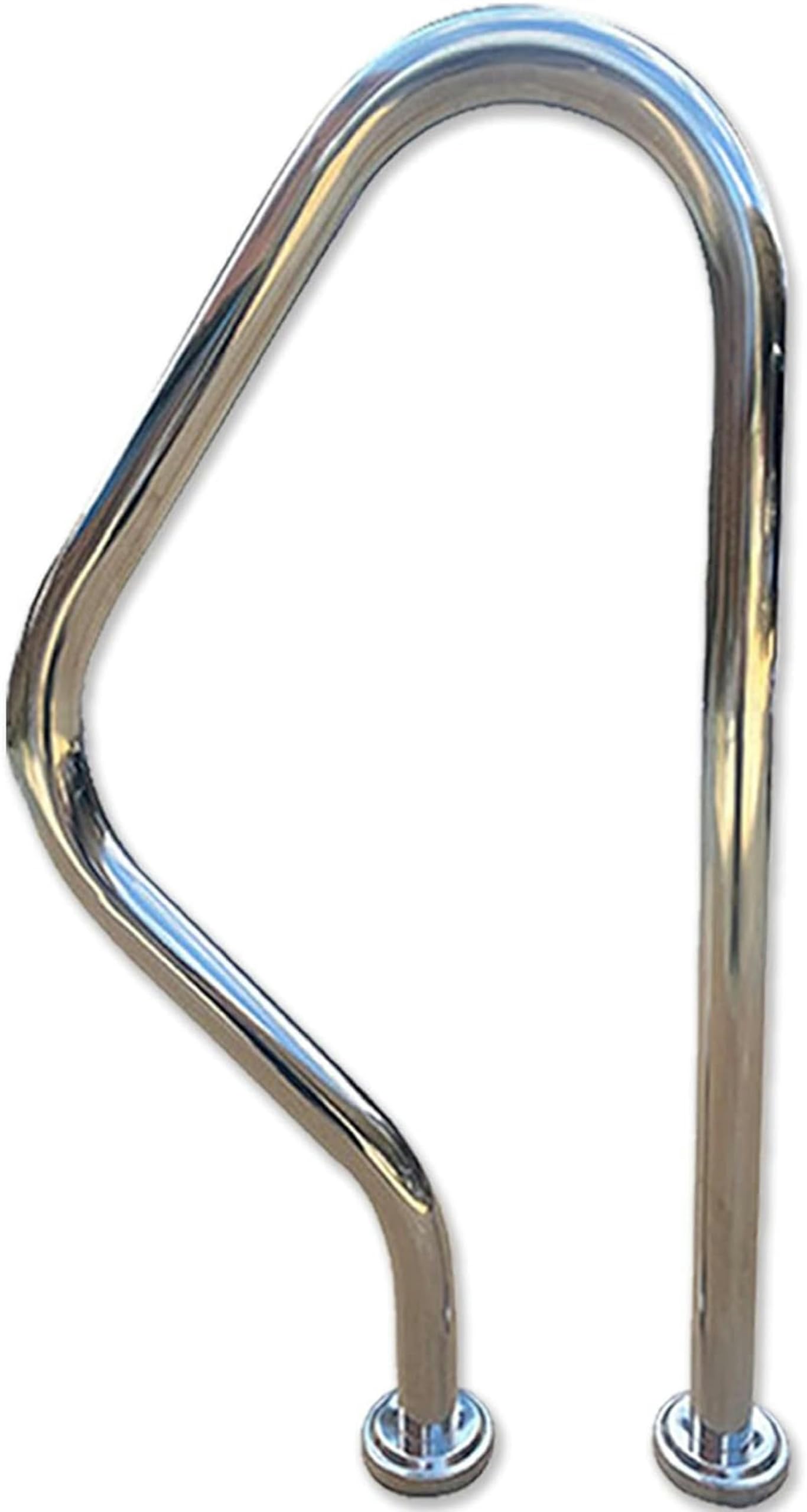 Swimming Pool Safety Hand Rail Pool Safety Handrail Pool Railing Swimming Pool Hand Rail Water Handrail Deck Mounted Braced Swimming Pool Grab Bars Stainless Steel Pool Stair Guide Rail