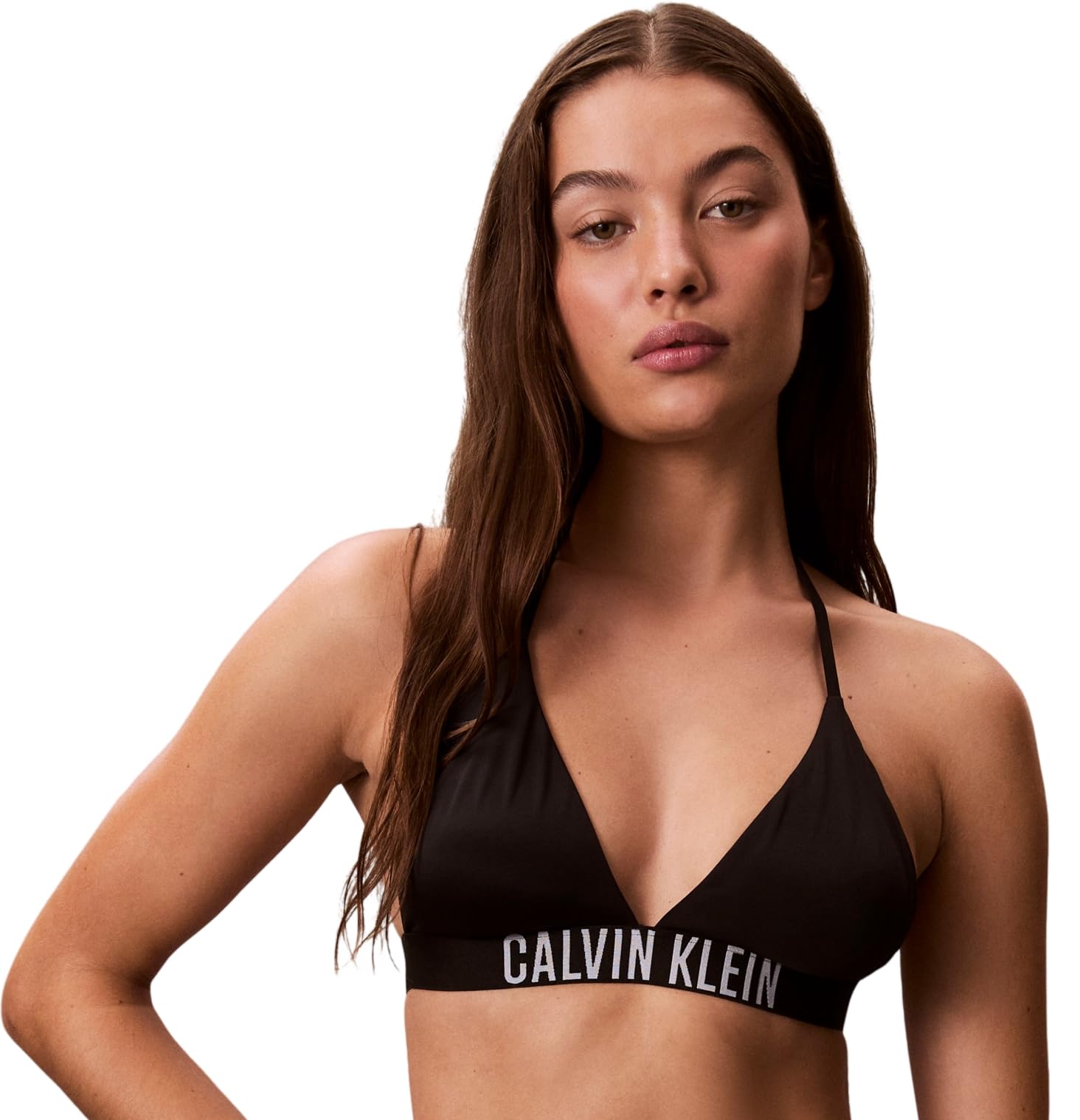 Calvin Klein Topy kąpielowe Kobiety Halter Triangle Lv00q61222 (1 w zestawie)