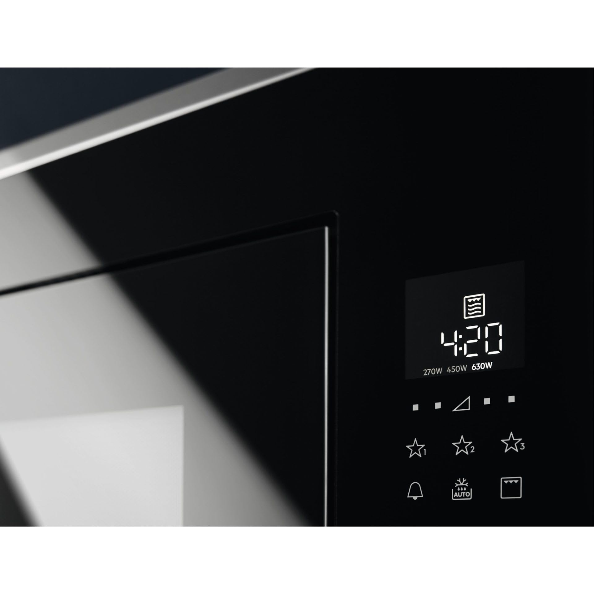 Microonde Grill Incassabile Electrolux KMFD264TEX - Microonde + Grill Integrabile Inox Antitraccia e Nero - 26 litri - 900 W