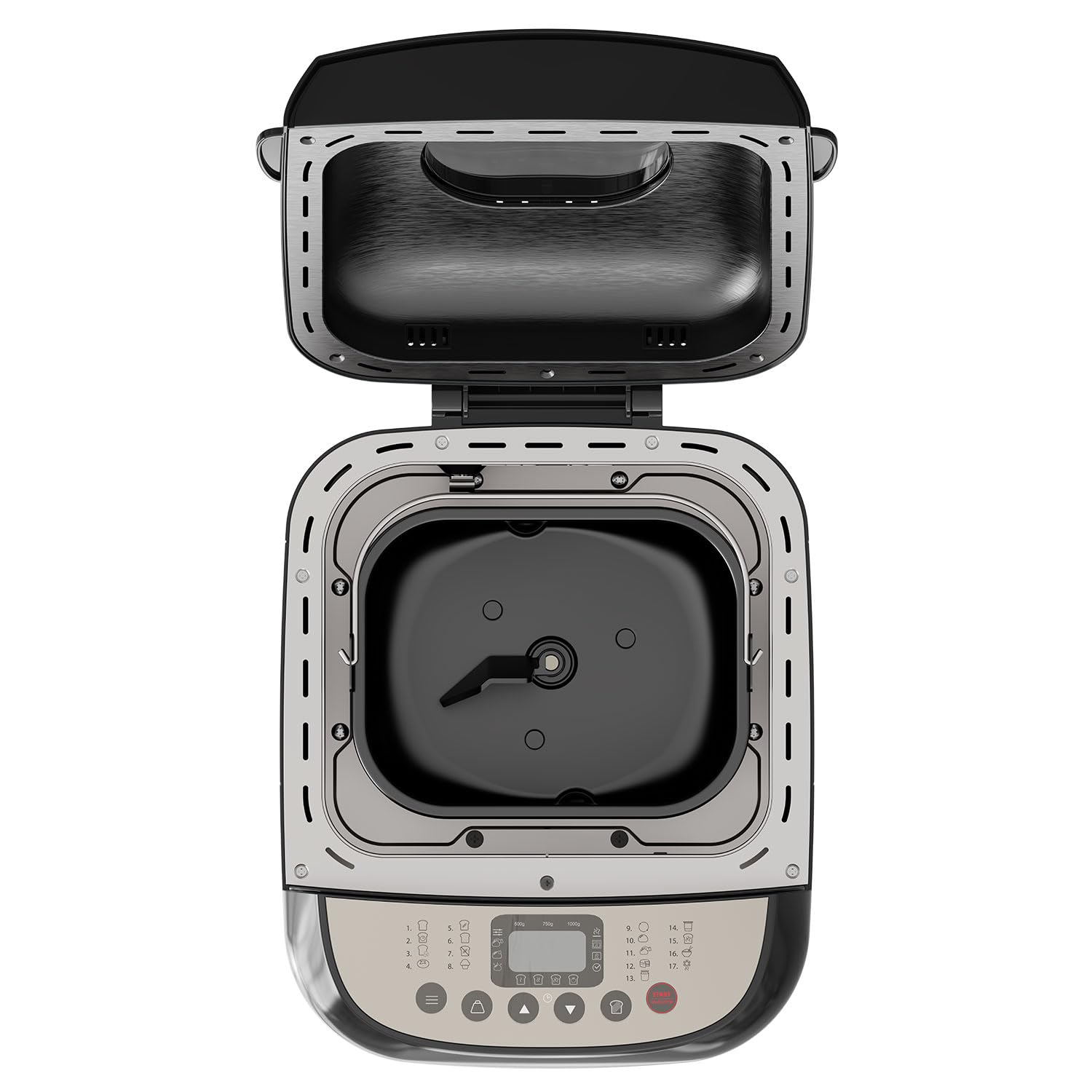 BLACK+DECKER BXBM600E – Brotbackautomat 600W | 500g, 750g & 1kg | 17 Programme für Brot, Joghurt, Kuchen & Marmelade | 15 Std. programmierbar | Herausnehmbarer Backbehälter