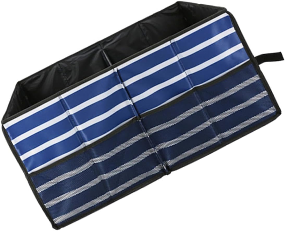 Car Trunk Organizer Bag Large Capacity Storage Bin Durable Non Slip Bottom Collapsible Design for SUV Truck Vehicle Car Storage for Clutter Spaces