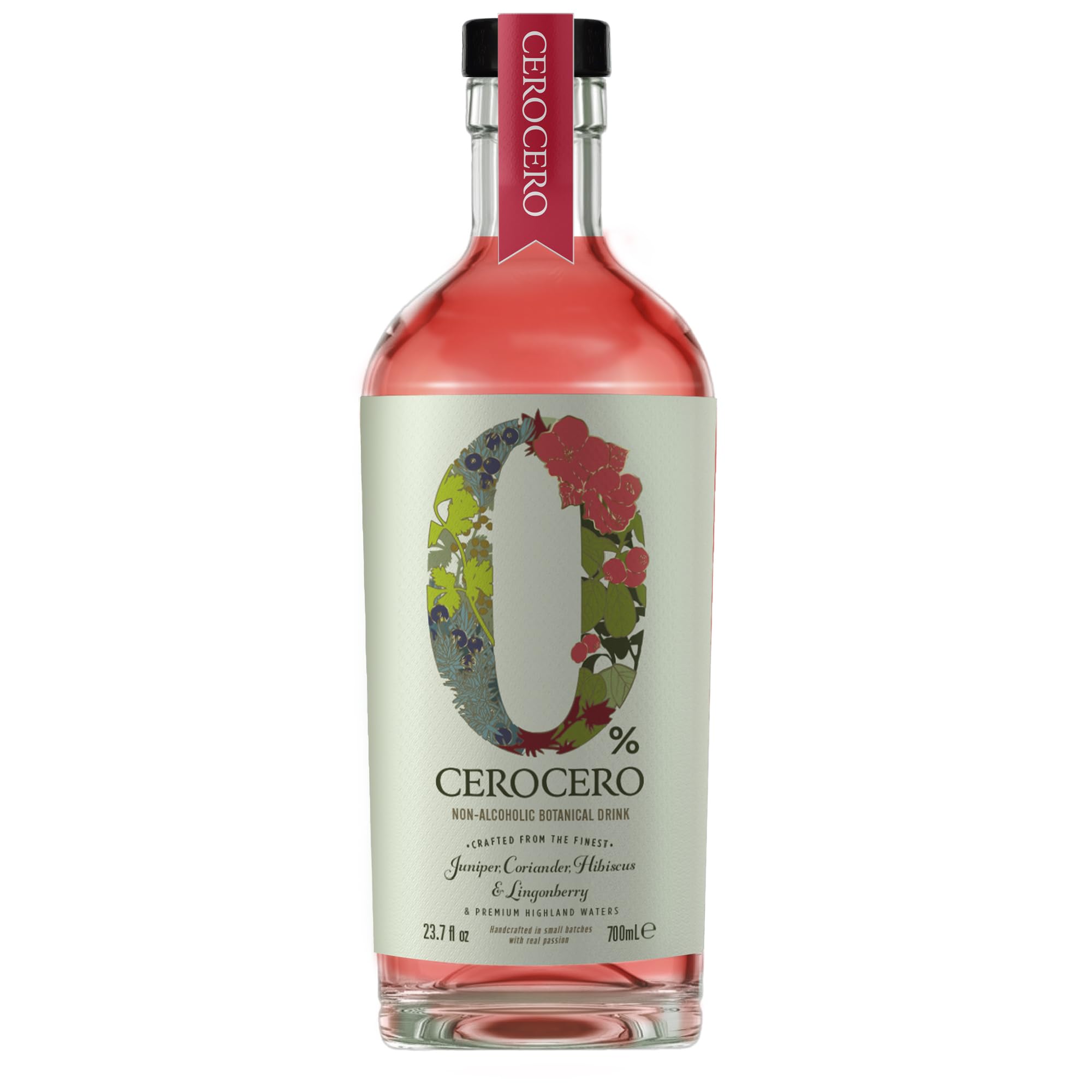 Amazon.com: CeroCero Hibiscus & Lingonberry Non Alcoholic Gin