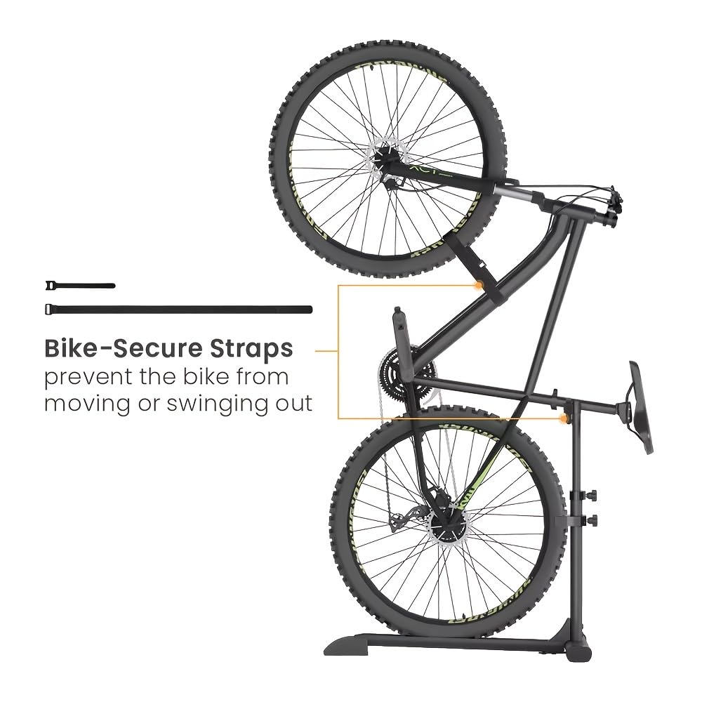 Mimoke Supporto verticale per biciclette - Supporto da terra in piedi per la conservazione di biciclette in interni - Garage e appartamenti (due pezzi)