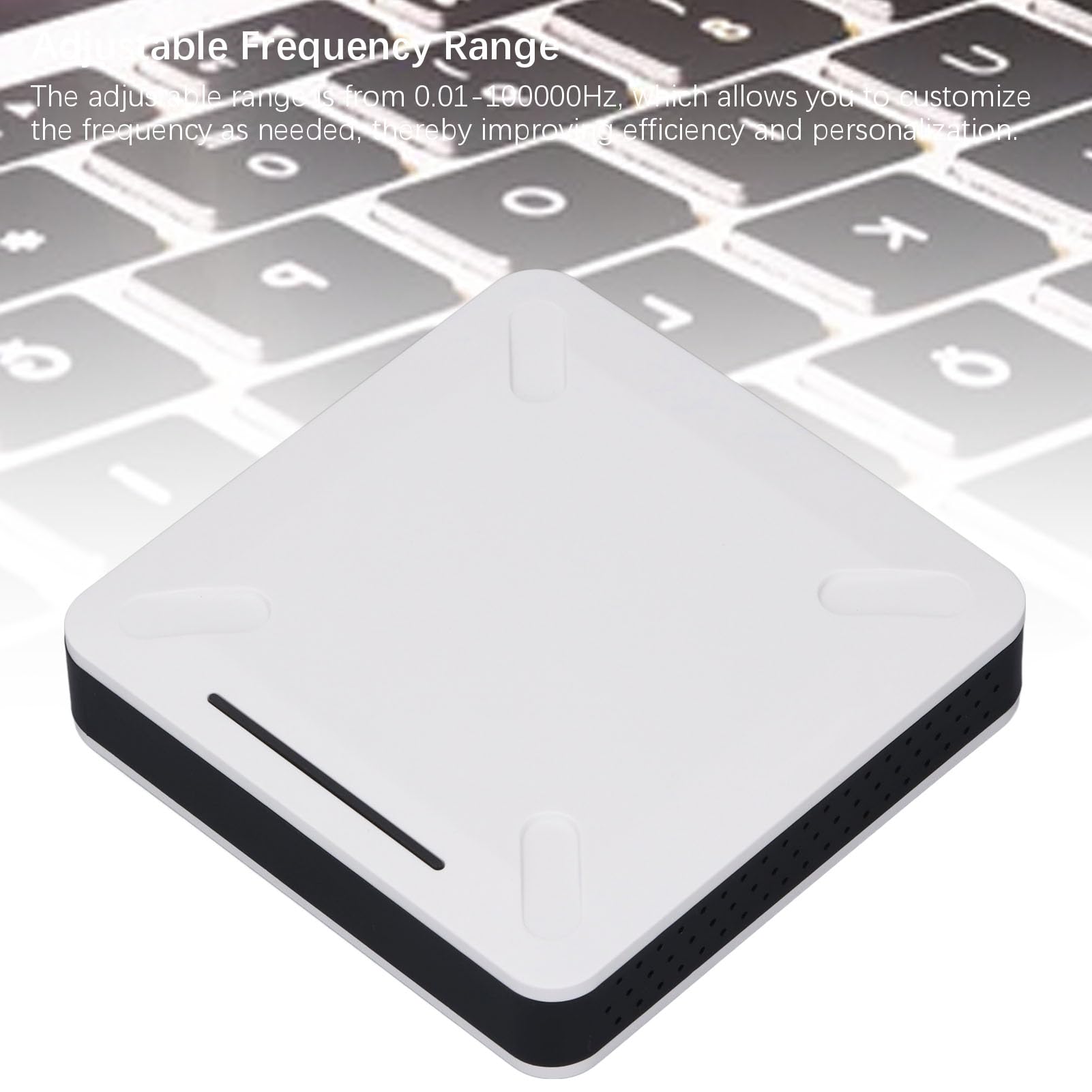 Generatore di Impulsi a Bassa Frequenza a Bassa Frequenza da 7,83Hz con Intervallo di Regolabile, Cavo USB, Dimensioni Compatte, Materiale ABS Bianco per Rilassamento e Salute