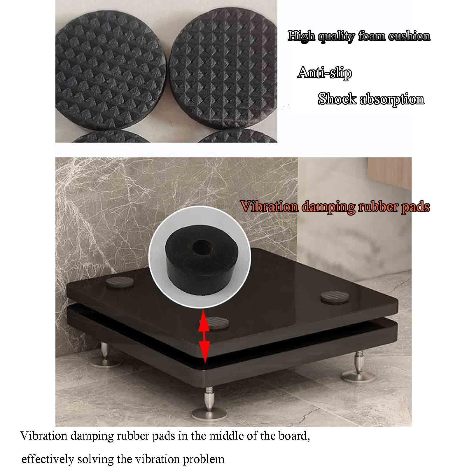 Wielofunkcyjna taca głośnikowa tłumiące wibracje nóżki stereo subwoofer podkładki tłumiące wibracje podwójny stojak audio do ochrony sprzętu audio, aby wspierać stabilny, bezpieczny i trwały, lekki