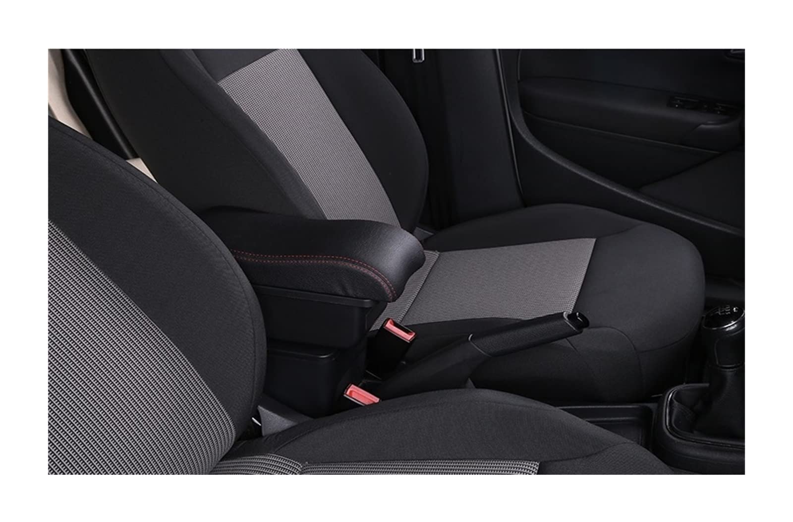 For VW For Golf 4 Car Armrest Box Car Interior Retrofit USB Ashtray Car Accessories(A3-black red 7 usb)