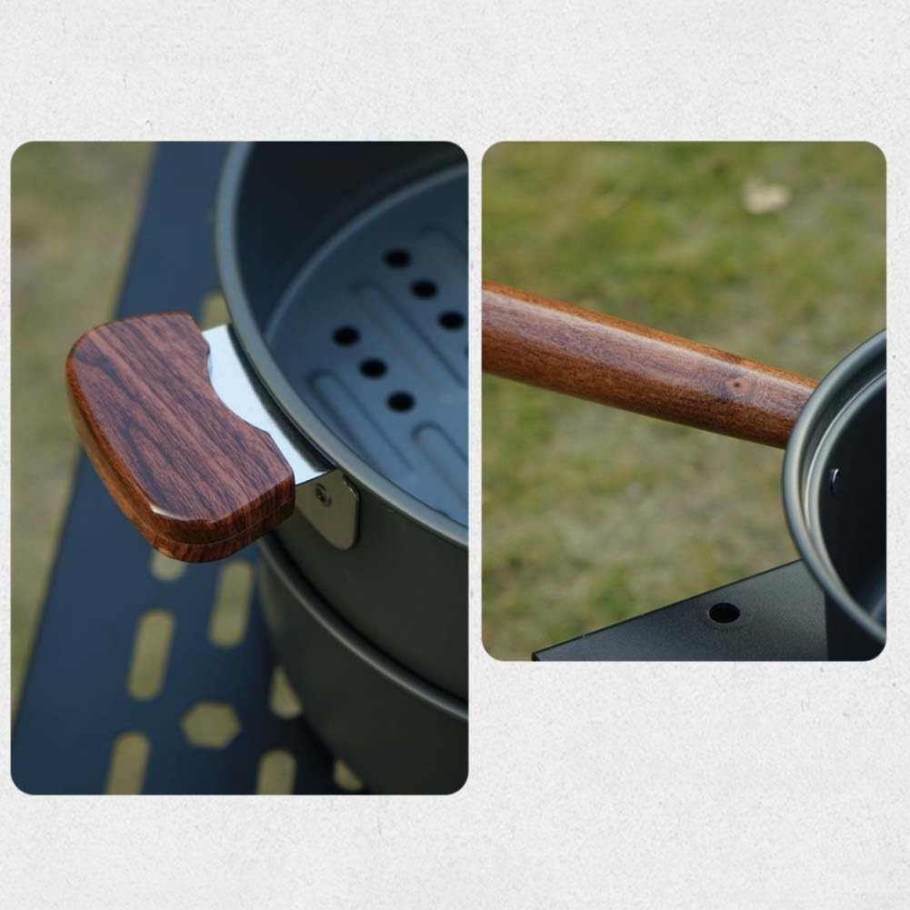Set di pentole da campeggio 3L, kit da cucina portatile da campeggio, pentola a vapore per pentole calde all'aperto, stufa da campeggio in lega di alluminio, attrezzatura da cucina leggera