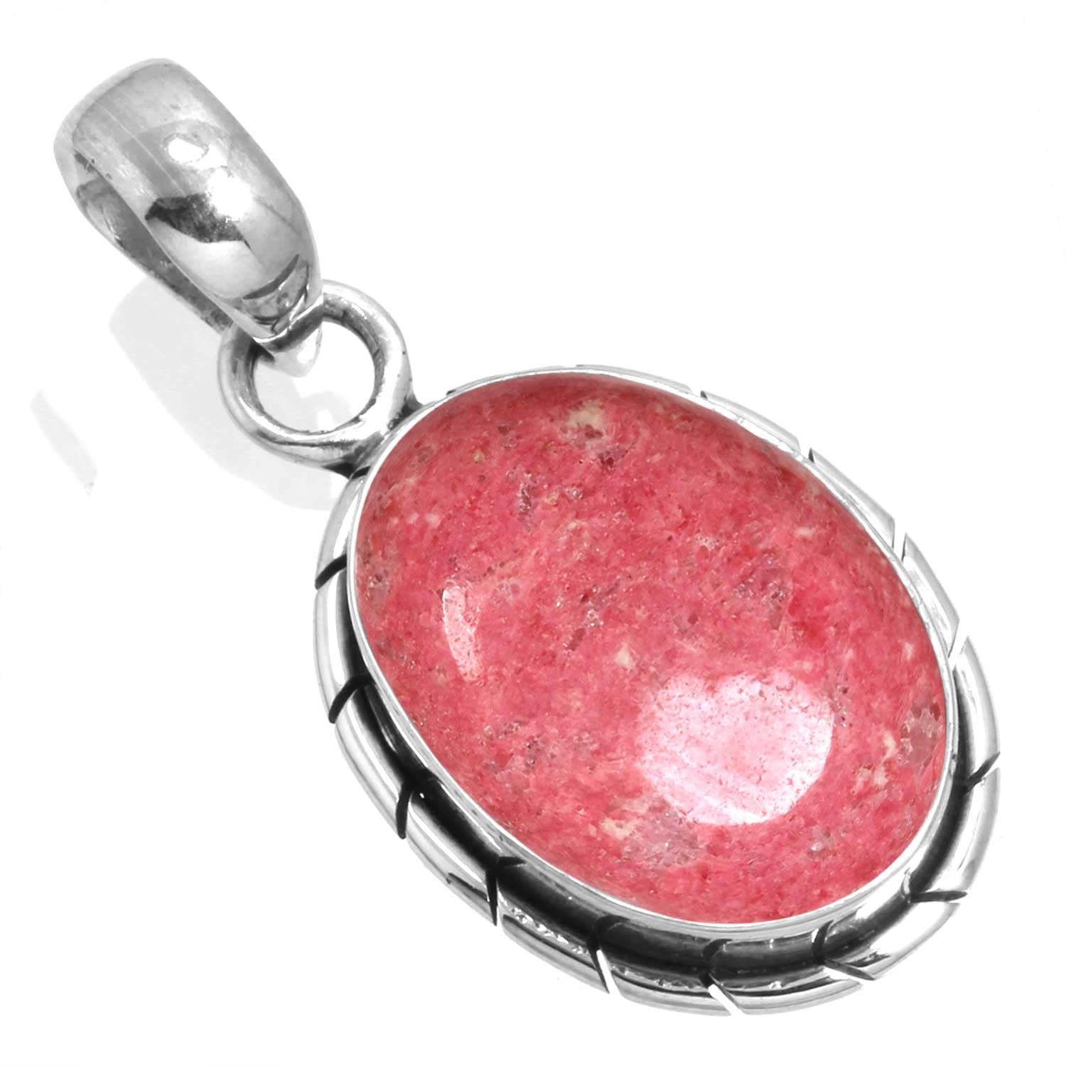 925 Sterling Silver Handmade Pendant for Women 12x16 Oval Gemstone Boho Silver Jewelry for Gift (99559_P)-image-41