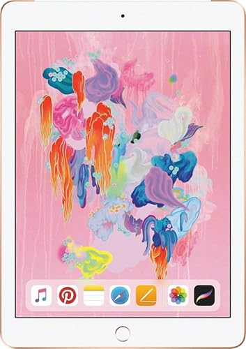Apple iPad 9.7in 6th Generation WiFi + Cellular (32GB, Gold) (Renewed) - Wi-Fi - 32GB - Gold