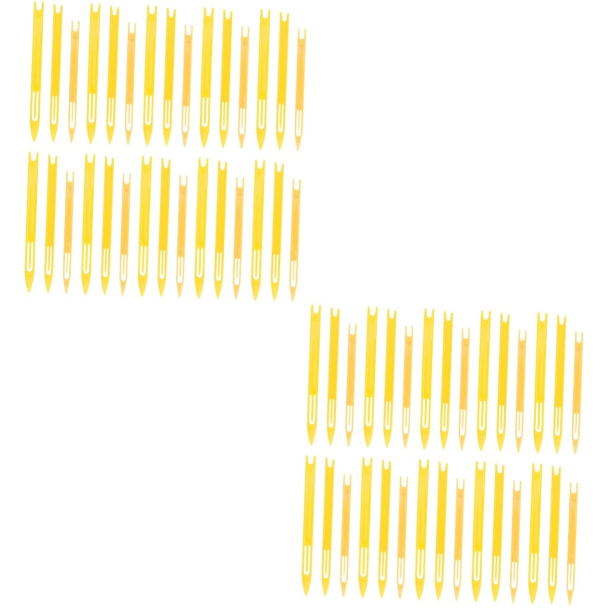 ULDIGI 2sets Fishing Nets Accessories Net Mending Shuttles Netting Needle Shuttle Sturdy Cast Repair Tool Kit 40pcs*2