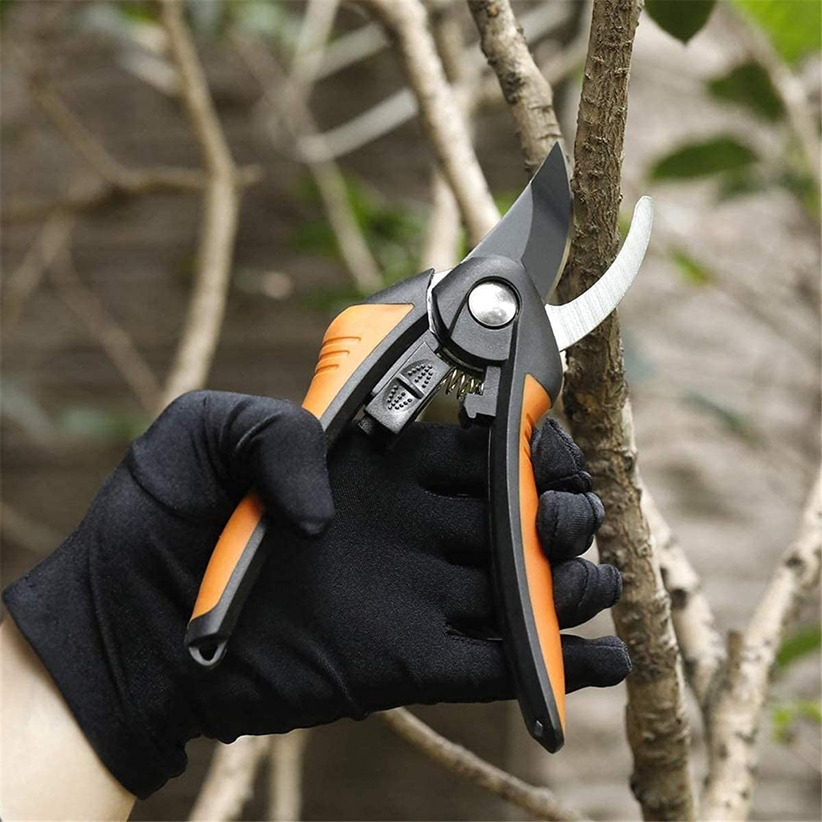 Gartenschere Baumschneider S Handschere Edelstahlklingen Professionelle Gartenschere Bypass S Mit Sk-5-Stahlklinge Und Verriegelung