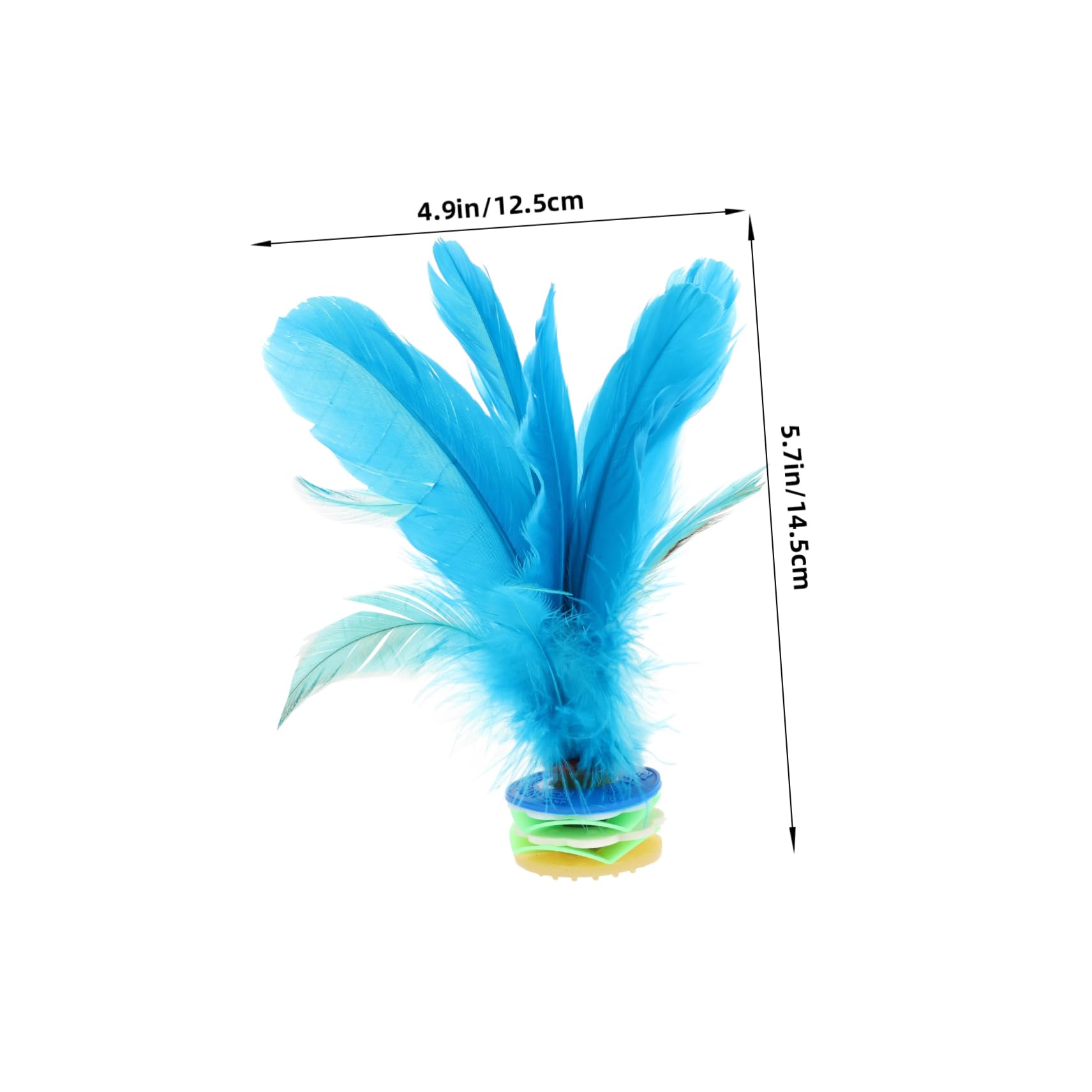 SUPVOX Chinese Jianzi Shuttlecock 2 Pcs Foot Badminton Toys Boys and Girls Indoor Fitness Shuttlecock for Adults