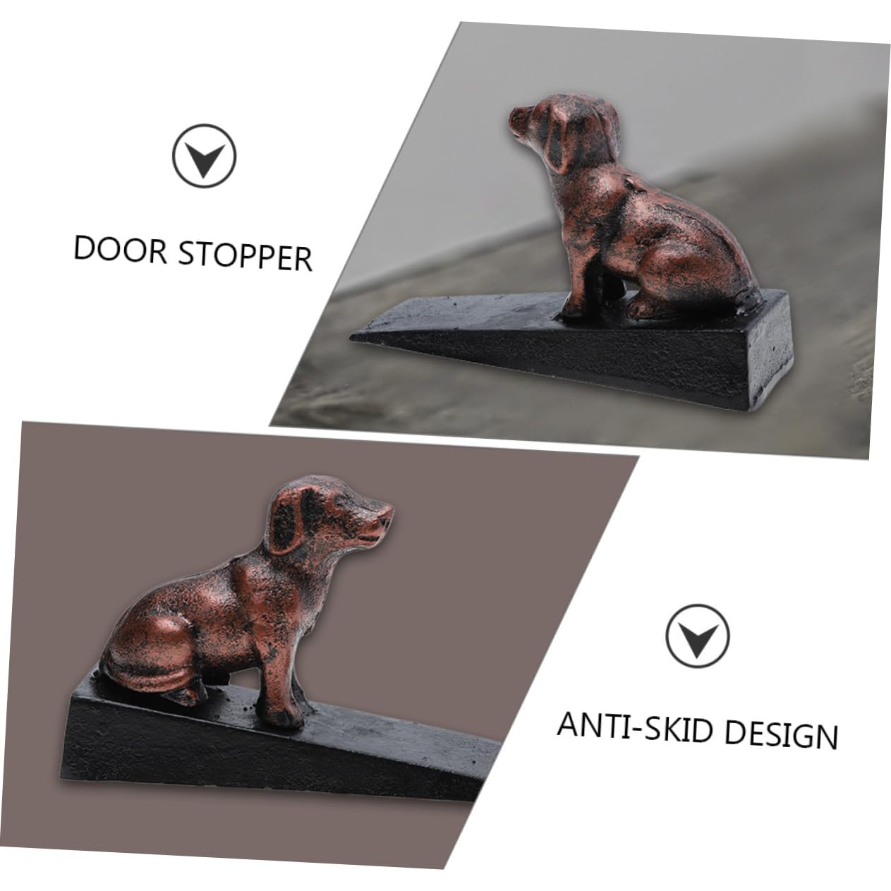 Bodentürstopper Hund aus Gusseisen als Dekorativer Türkeil