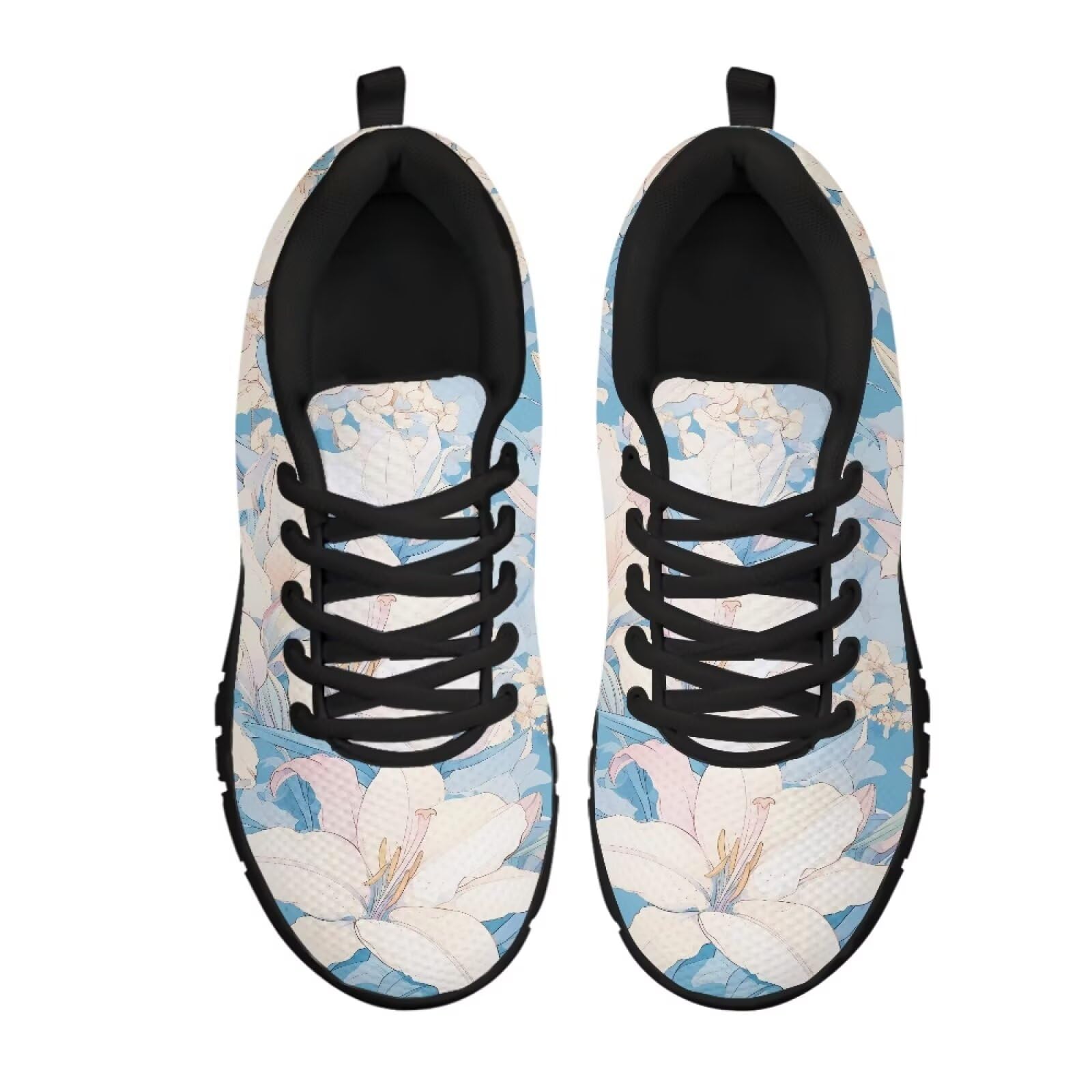 Piuma Comfort Scarpe da passeggio Lily Orchid Leggero Traspirante Mesh Shoe Lady Girls Athletic, Fiore di giglio., 42.5 EU