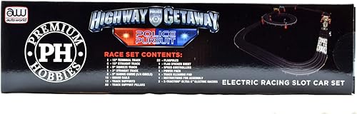 Miniatura 4 de Auto World/Premium Hobbies Highway Getaway Mustang VS Viper HO Escala HO Ranura Car Race Set CP7974
