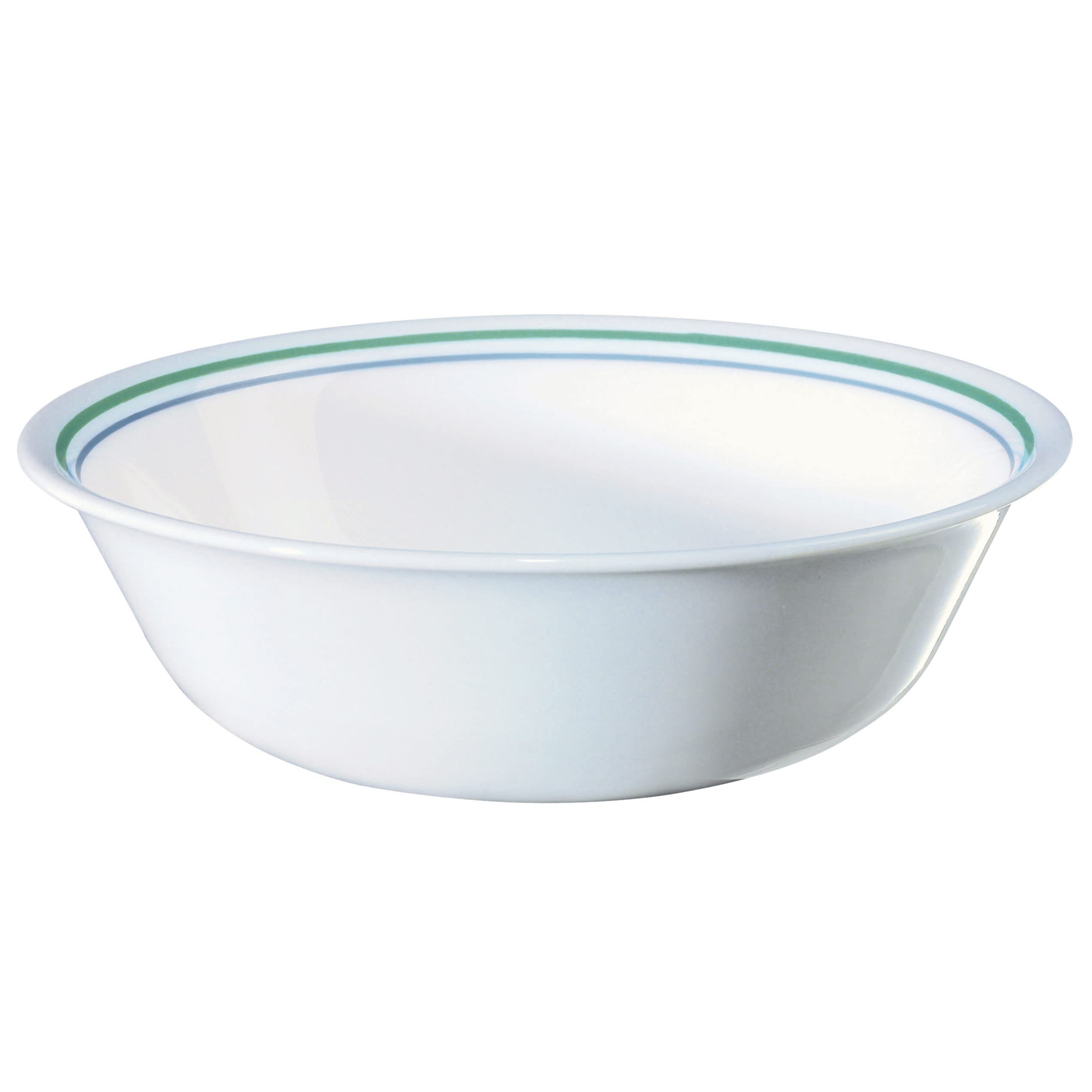 Corelle Juego de vajilla (juego de 4 piezas, casa de campo) - Juego para 4 | Incluye 4 cuencos de cereales y sopa | 80% vidrio reciclado | 3 veces más duradero, la mitad del espacio y peso de la