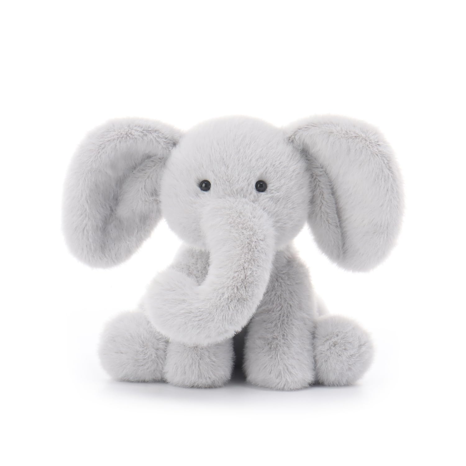 Apricot Lamb Calm Elephant Plushies Stuffed Animals for Baby Girl and Boy, Soft Cute Plush Toys for Kids, 6.7 Inches