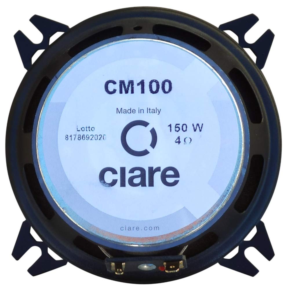 1 MIDRANGE CIARE CM100 CM 100 Haut-Parleur de 10,00 cm 100 mm 4" de 60 Watt rms et 150 Watt Max avec impédance 4 ohm sensibilité 89 DB pour Voiture, 1 pièce + 5 Stickers Cadeau