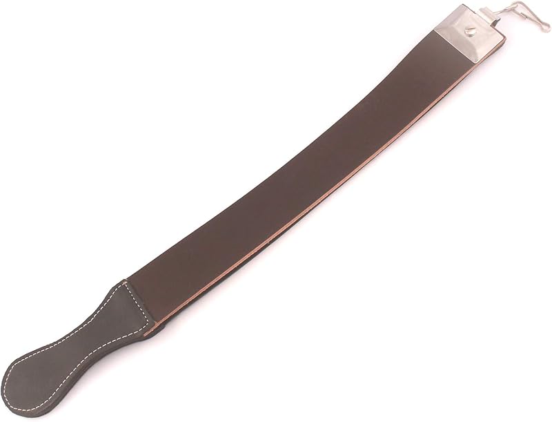 Assentador de navalha DDP em couro, 50,8 cm x 5,08 cm
